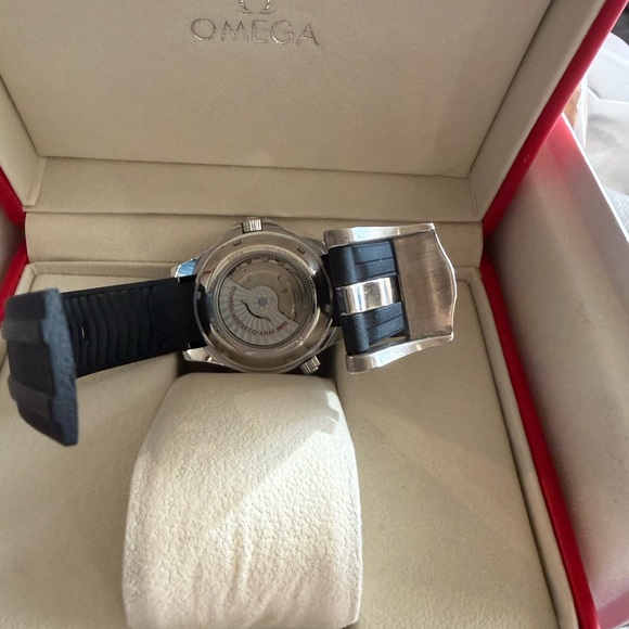Omega Men's Black and Gold Dive Watch - Picture 3 of 12